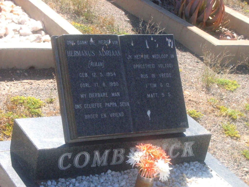 COMBRINCK Hermanus Adriaan 1954-1990