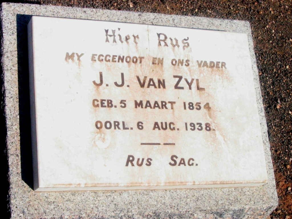 ZYL J.J., van 1854-1938