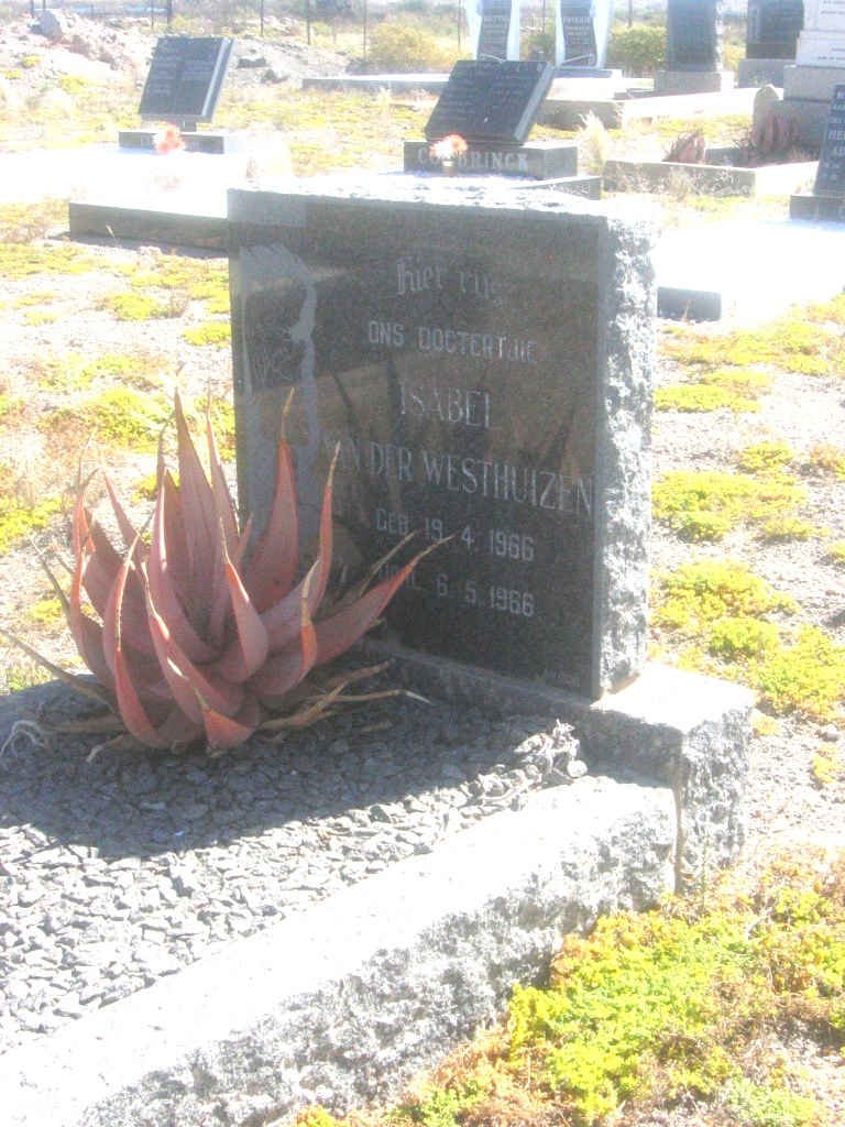 WESTHUIZEN Isabel, van der 1966-1966