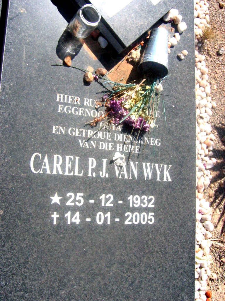 WYK Carel P.J., van 1932-2005