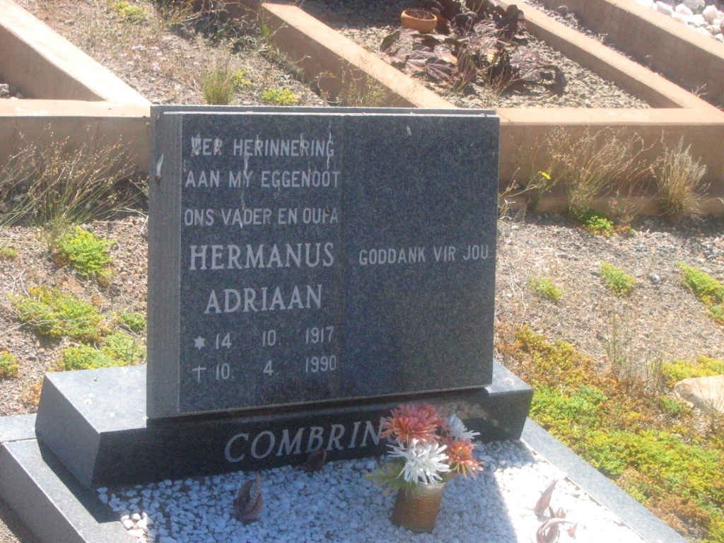 COMBRINCK Hermanus Adriaan 1917-1990