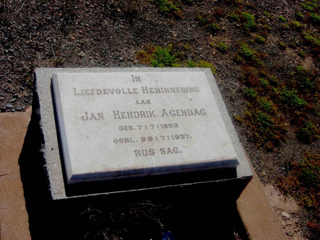 AGENBAG Jan Hendrik 1853-1937