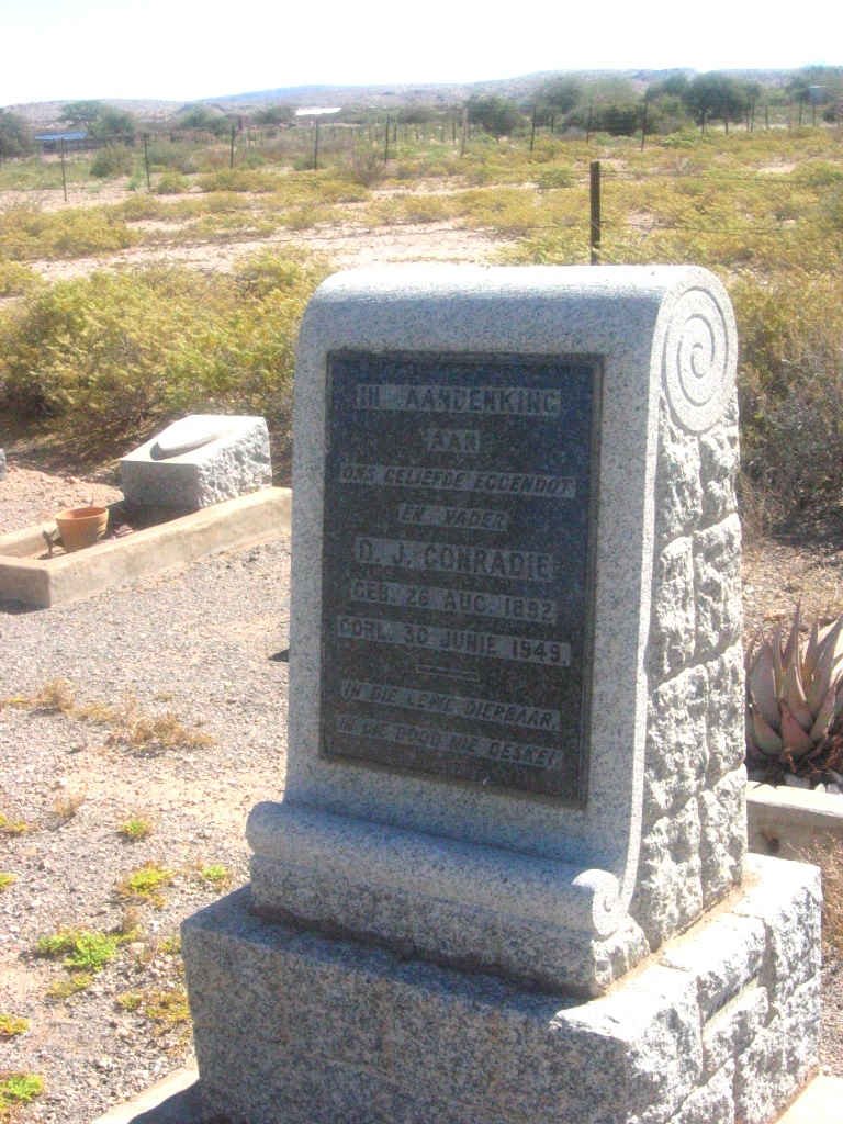 CONRADIE D.J. 1892-1949