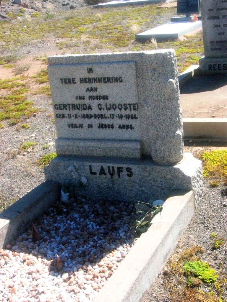 LAUFS Gertruida C. nee JOOSTE 188?-1952