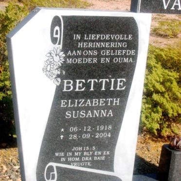 ZYL Elizabeth Susanna, van 1918-2004
