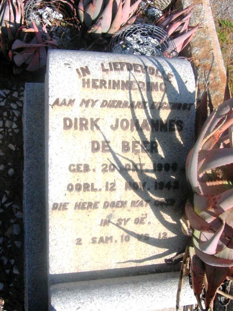BEER Dirk Johannes, de 1906-1942