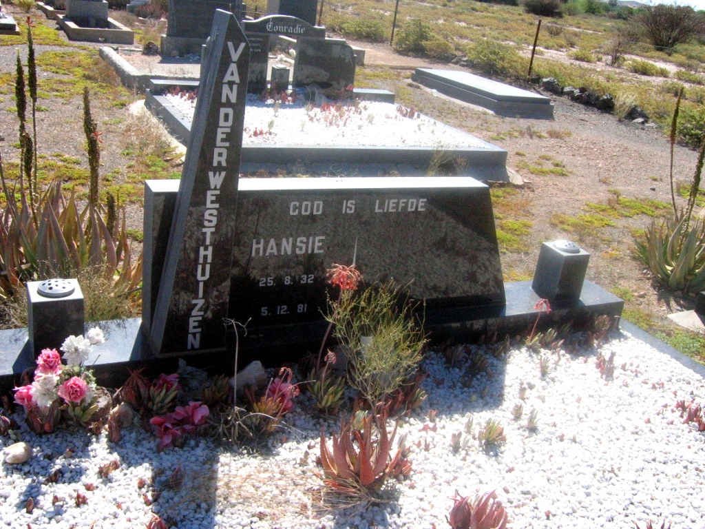 WESTHUIZEN Hansie, van der 1932-1981