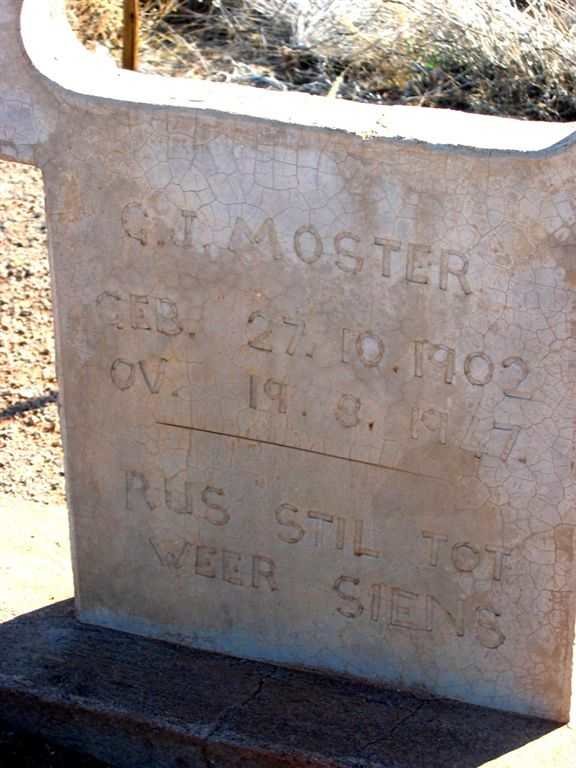 MOSTER G.J. 1902-1947