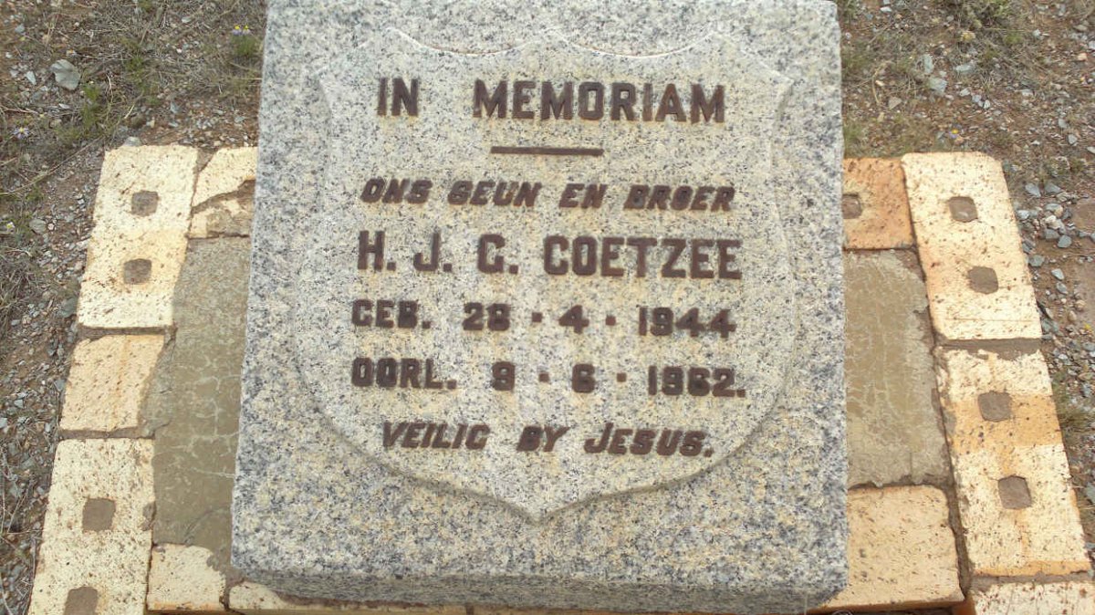 COETZEE H.J.G. 1944-1962