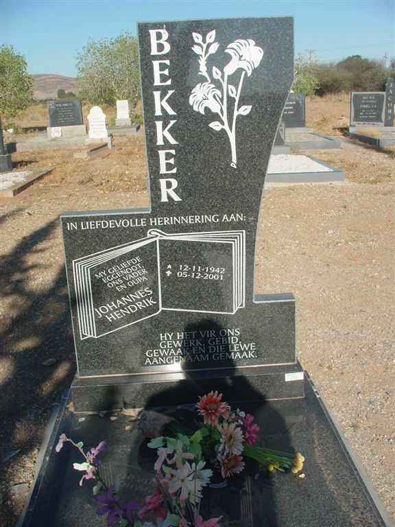 BEKKER Johannes Hendrik 1942-2001