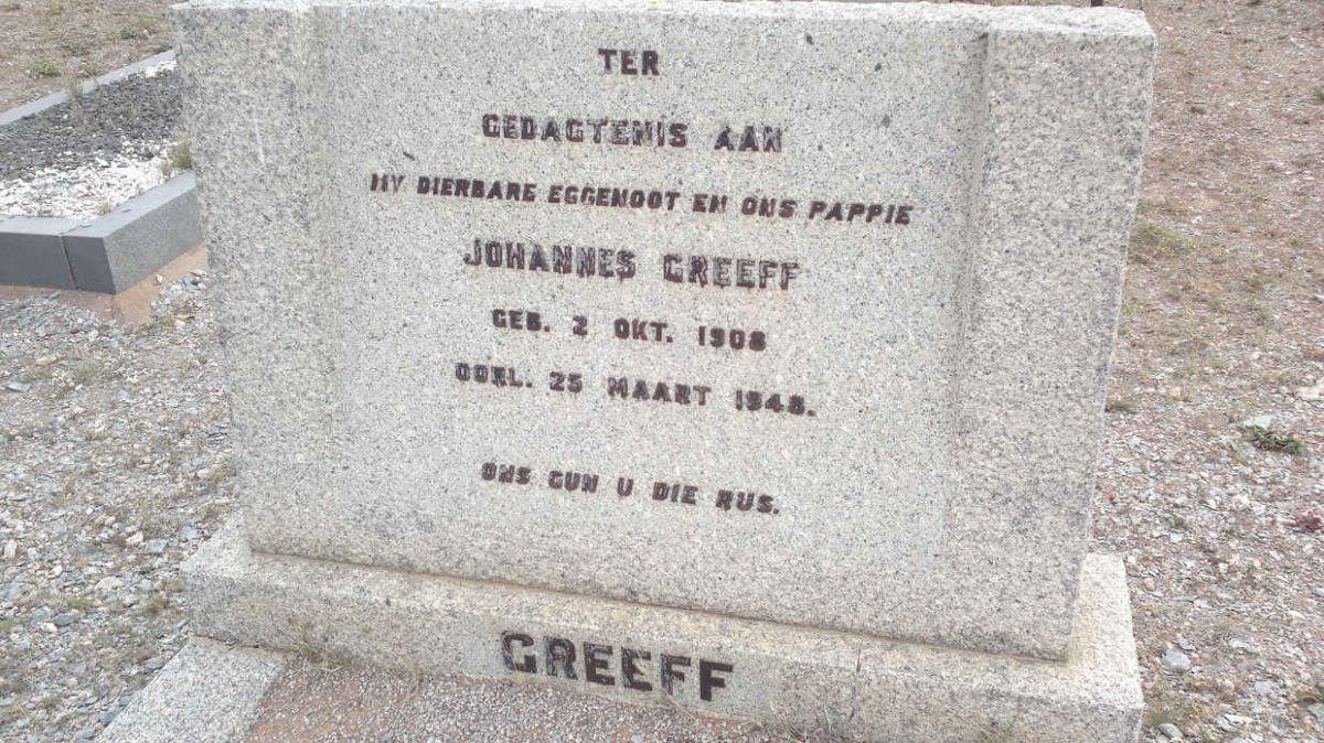 GREEFF Johannes 1908-1948