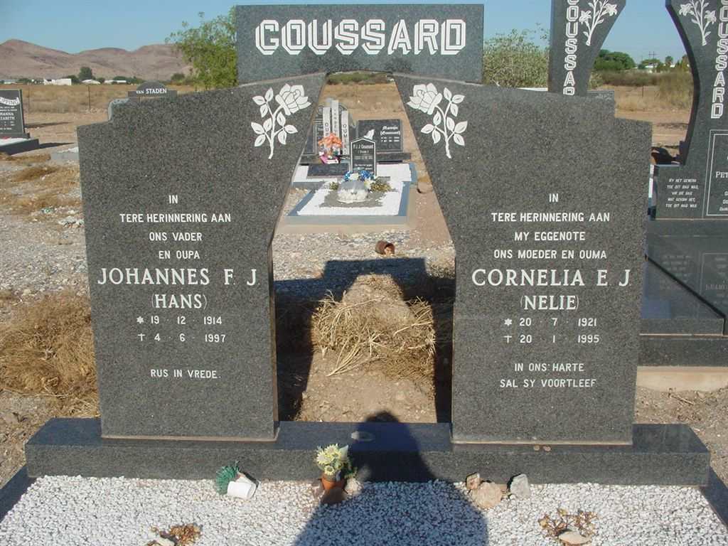 GOUSSARD Johannes F.J. 1914-1997 &amp; Cornelia E.J. 1921-1995