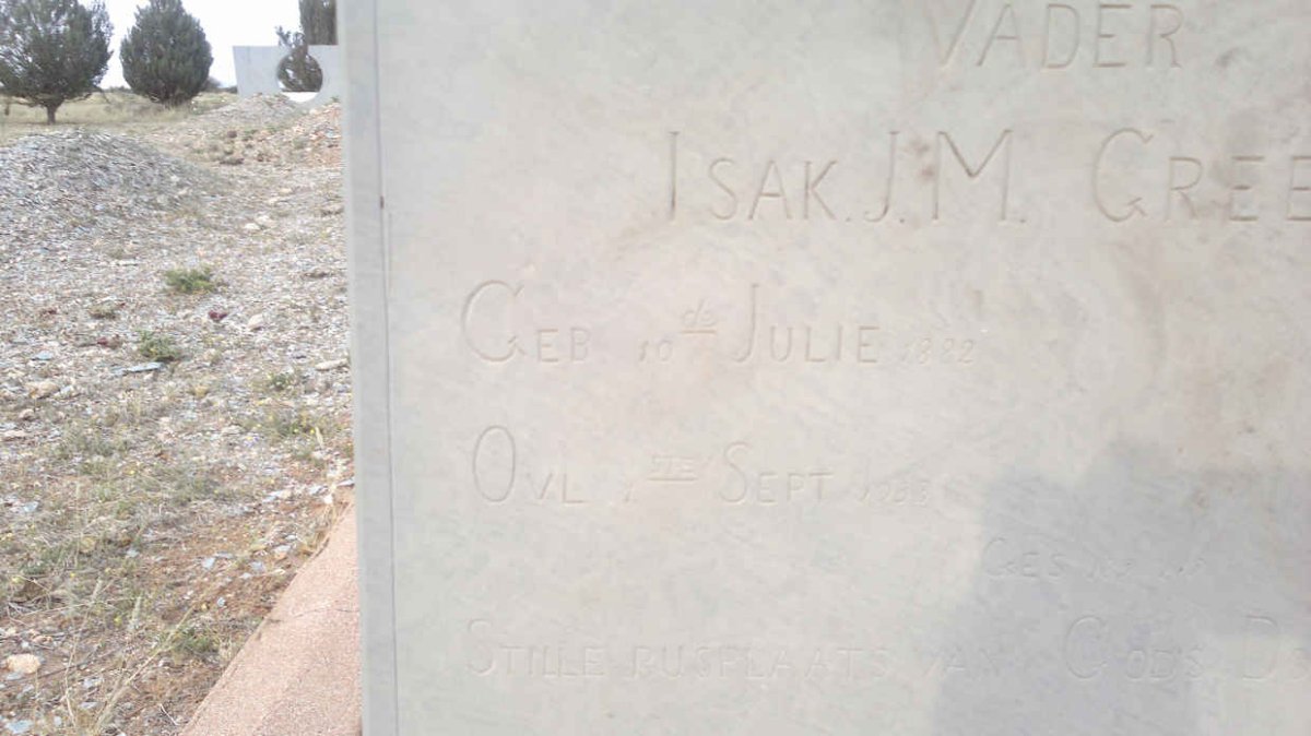 GREEFF Isak J.M. 1882-1933