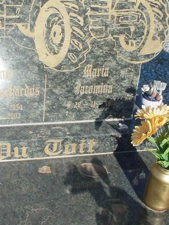 TOIT Maria Jacomina, du 1956-