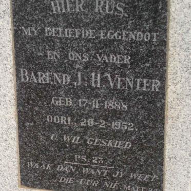 VENTER Barend J.H. 1888-1952