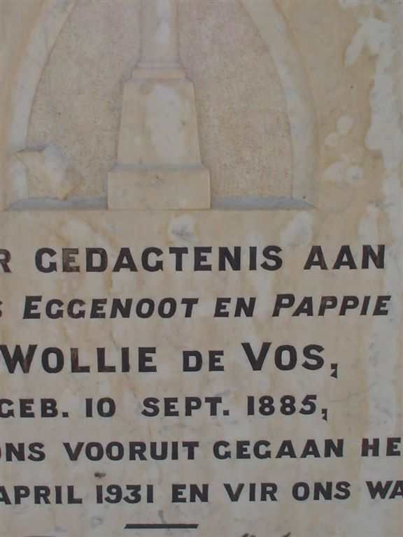 VOS Wollie, de 1885-1931