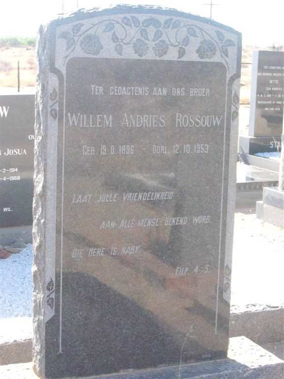 ROSSOUW Willem Andries 1896-1953