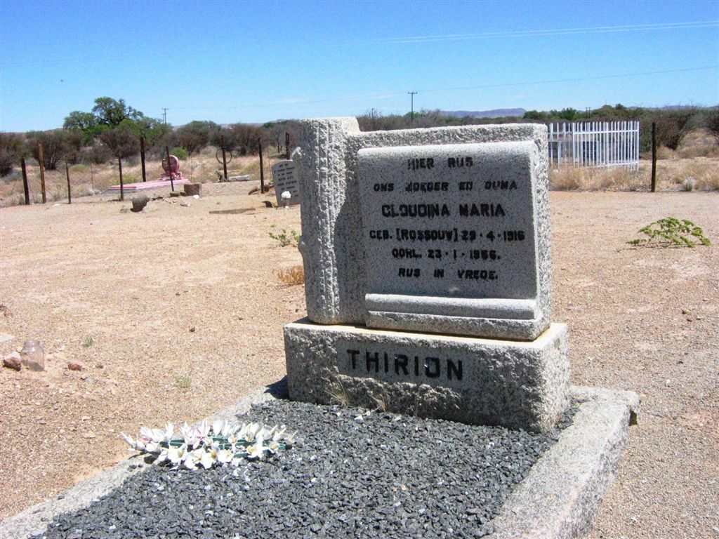 THIRION Gloudina Maria née ROSSOUW 1916-1966