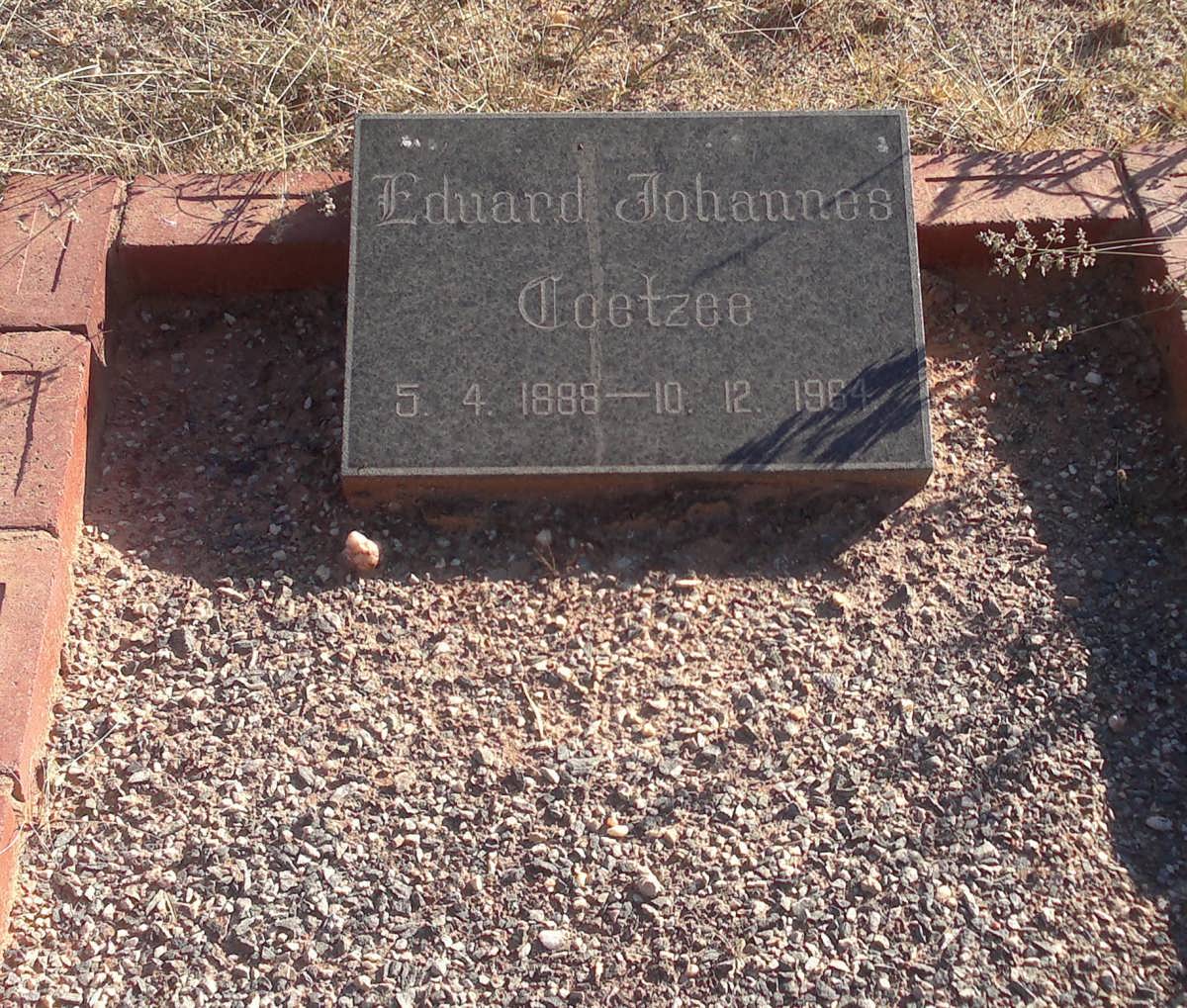 COETZEE Eduard Johannes 1888-1964
