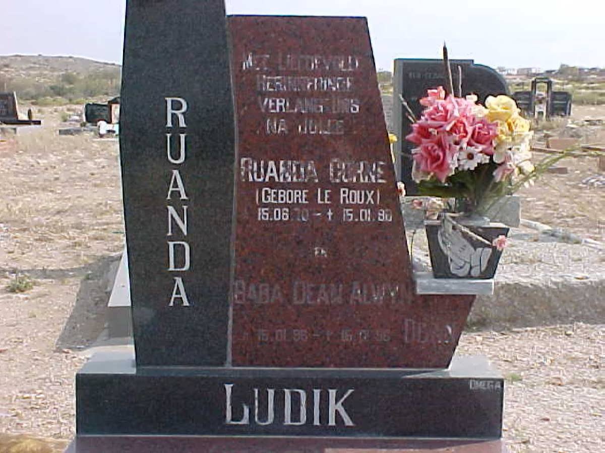 LUDIK Ruanda Corne nee LE ROUX 1970-1996 :: LUDIK Dean Alwyn 1996-1996