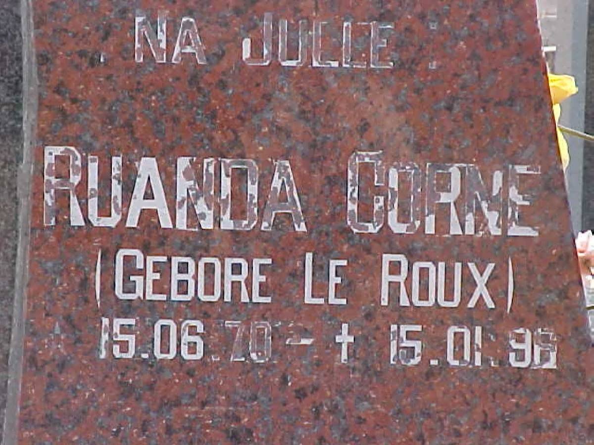 LUDIK Ruanda Corne nee LE ROUX 1970-1996 :: LUDIK Dean Alwyn 1996-1996