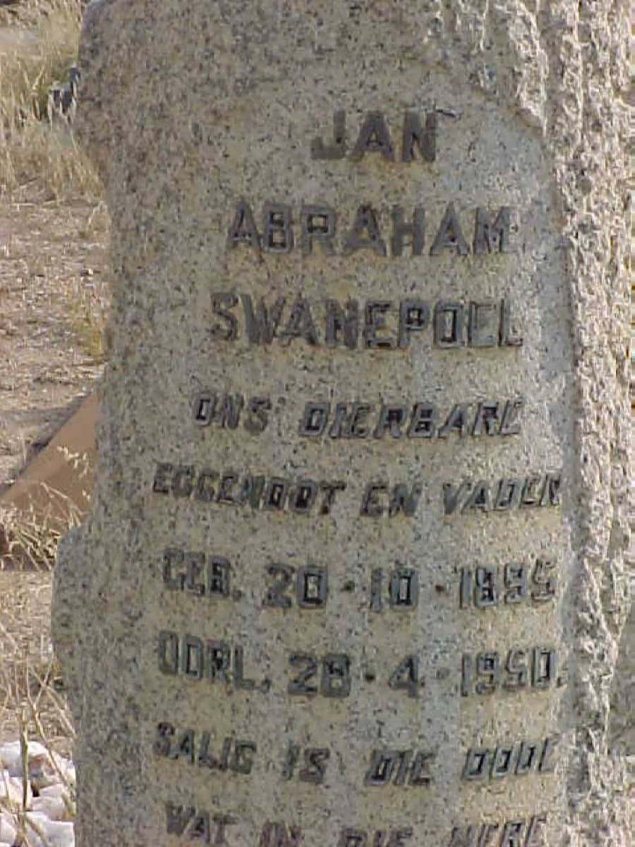 SWANEPOEL Jan Abraham 1895-1950