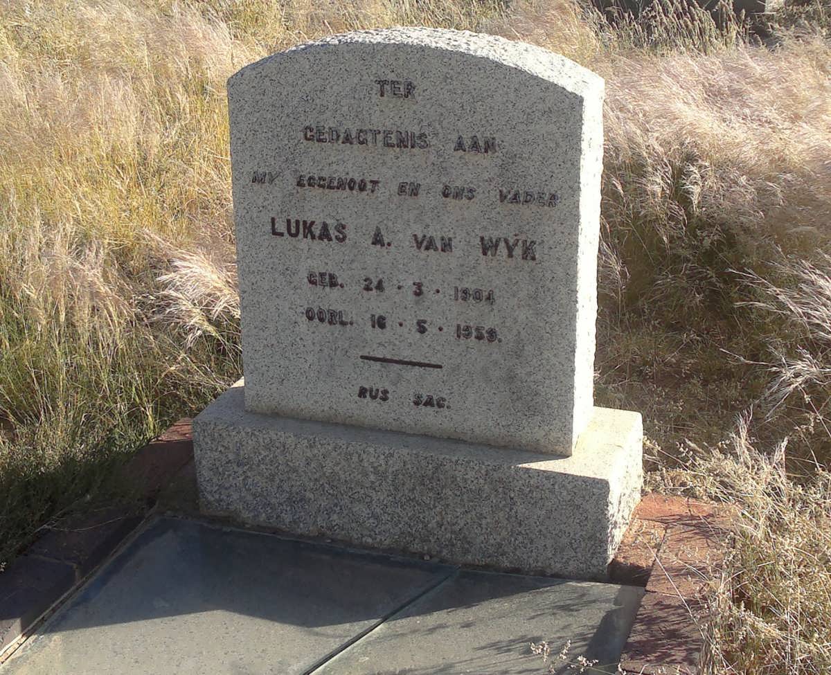 WYK Lukas A., van 1904-1953