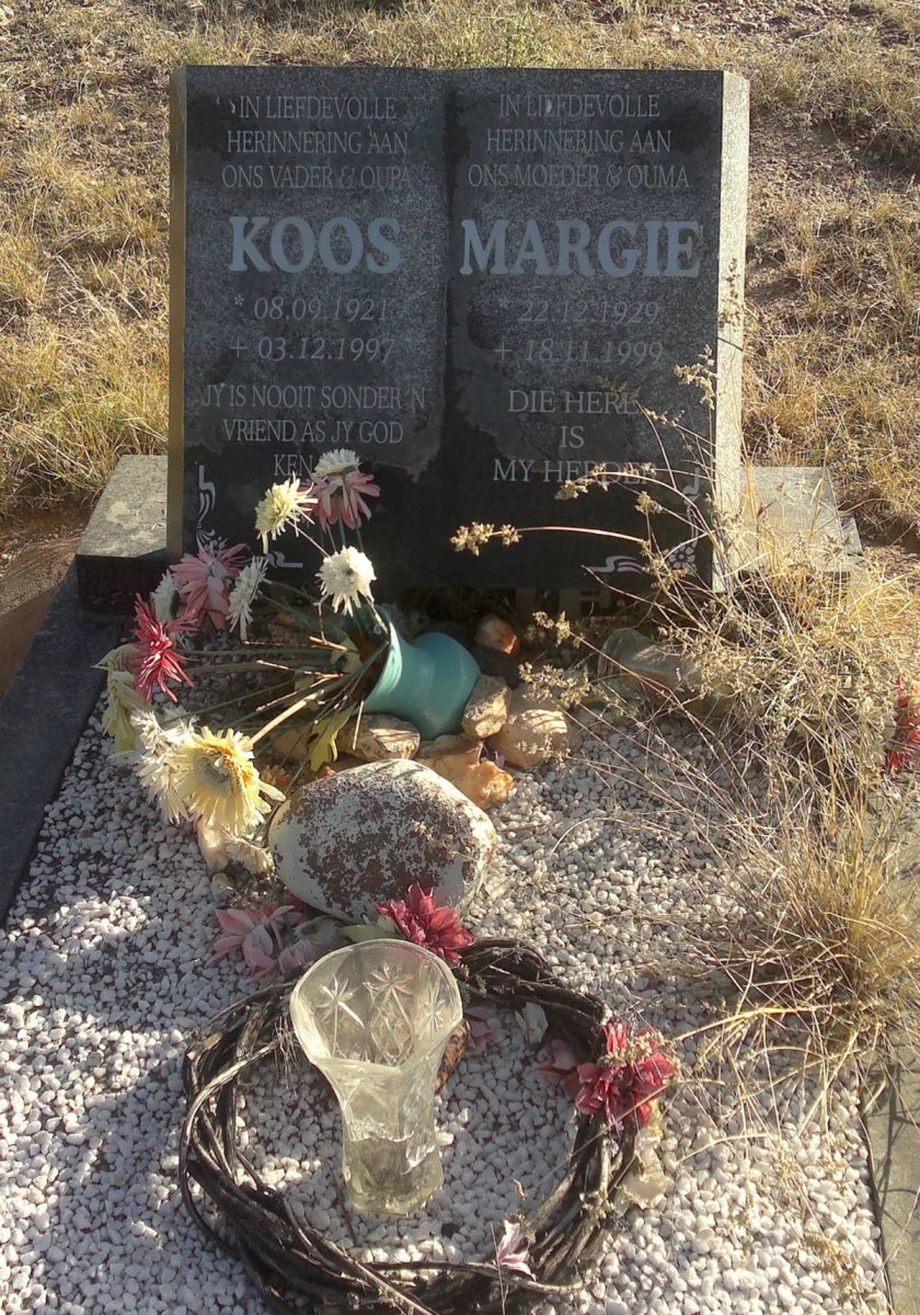 ? Koos 1921-1997 &amp; Margie 1929-1999