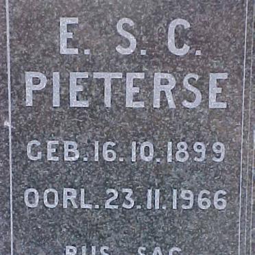 PIETERSE E.S.C. 1899-1966
