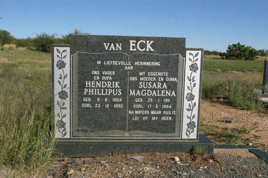ECK Hendrik Phillipus, van 1904-1992 &amp; Susara Magdalena 1911-1984