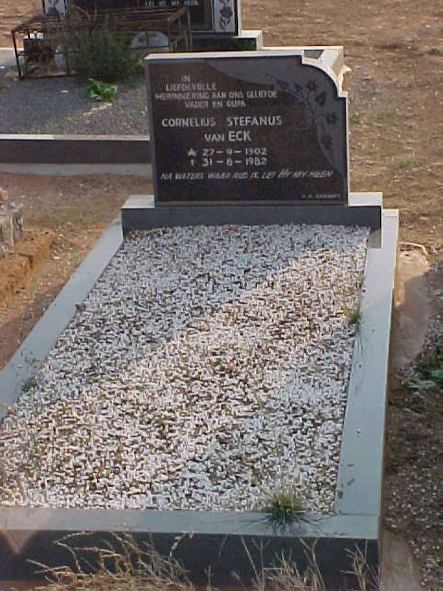 ECK Cornelius Stefanus, van 1902-1982