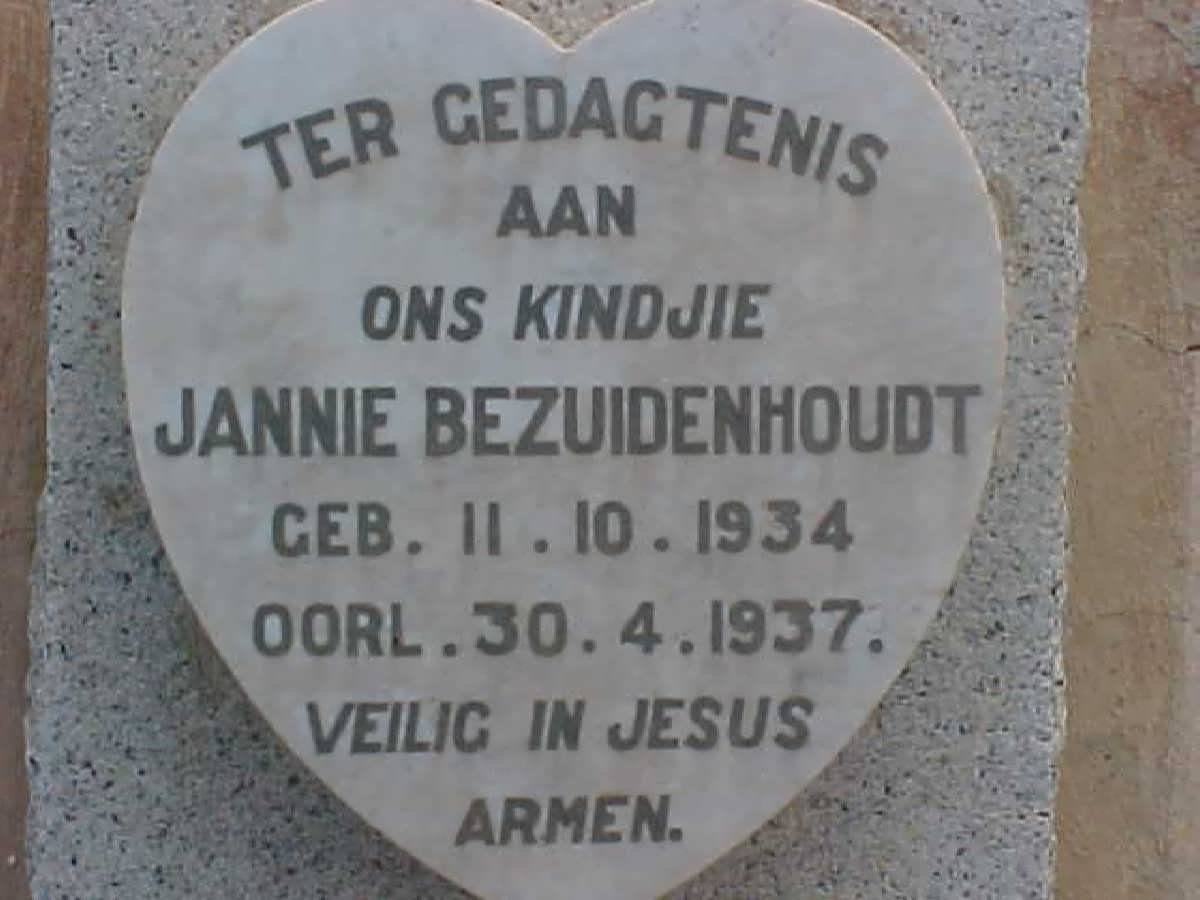BEZUIDENHOUDT Jannie 1934-1937