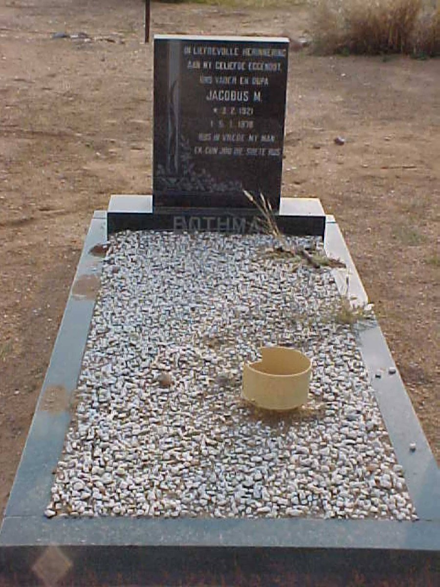 BOTHMA Jacobus M. 1921-1978