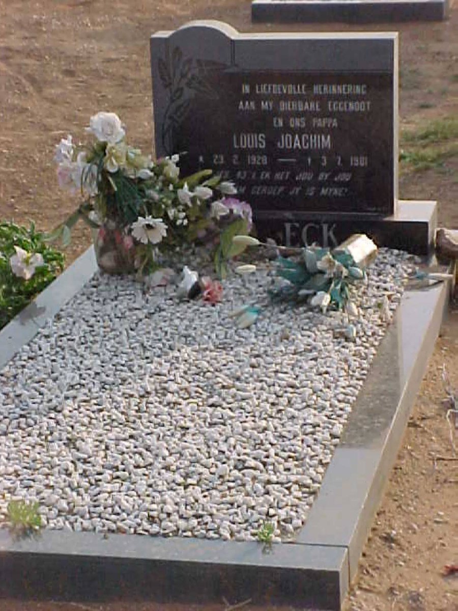 ECK Louis Joachim, van 1928-1981