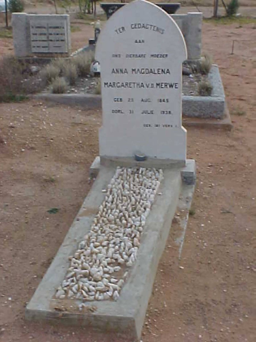 MERWE Anna Magdalena Margaretha, v.d. 1845-1938