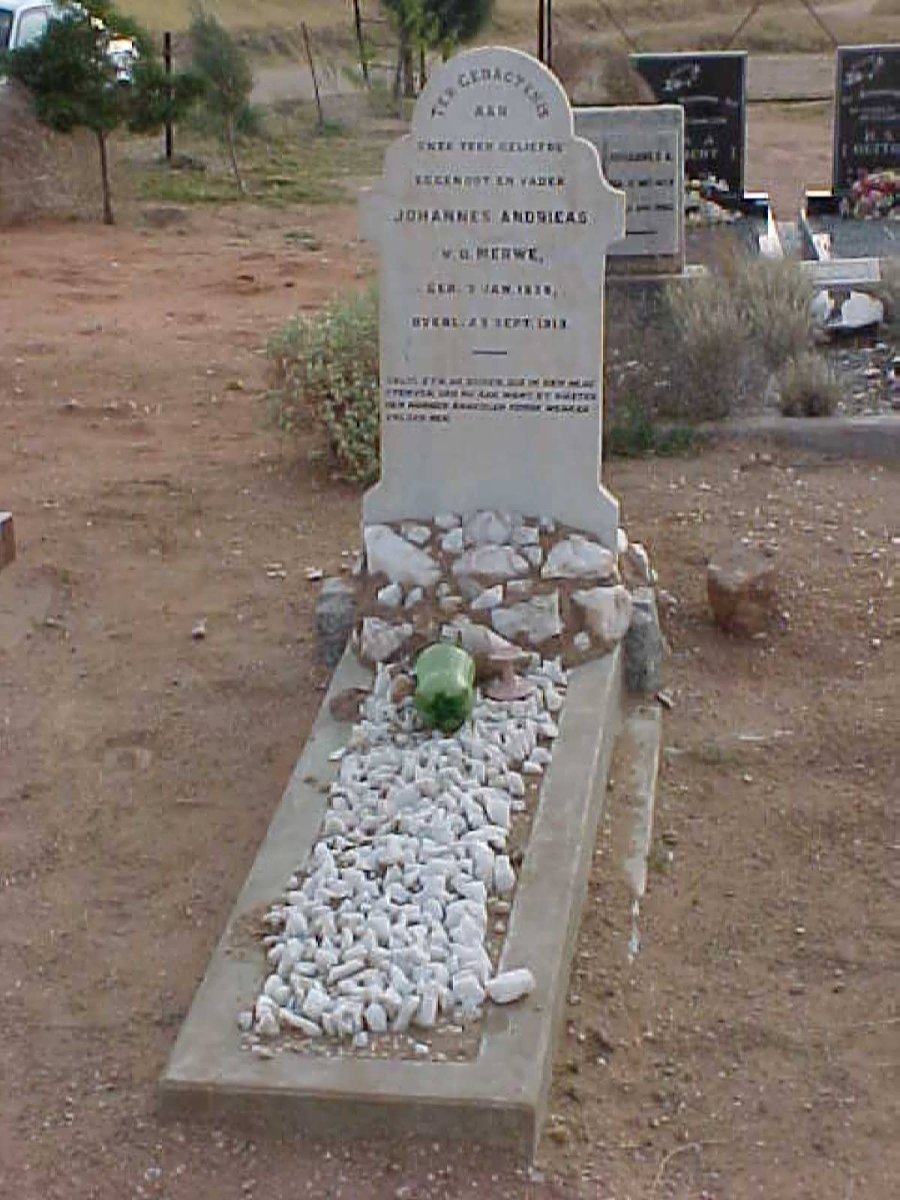 MERWE Johannes Andrieas, v.d. 1838-1913