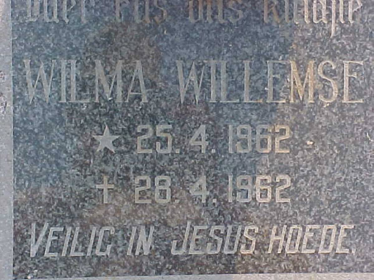 WILLEMSE Wilma 1962-1962