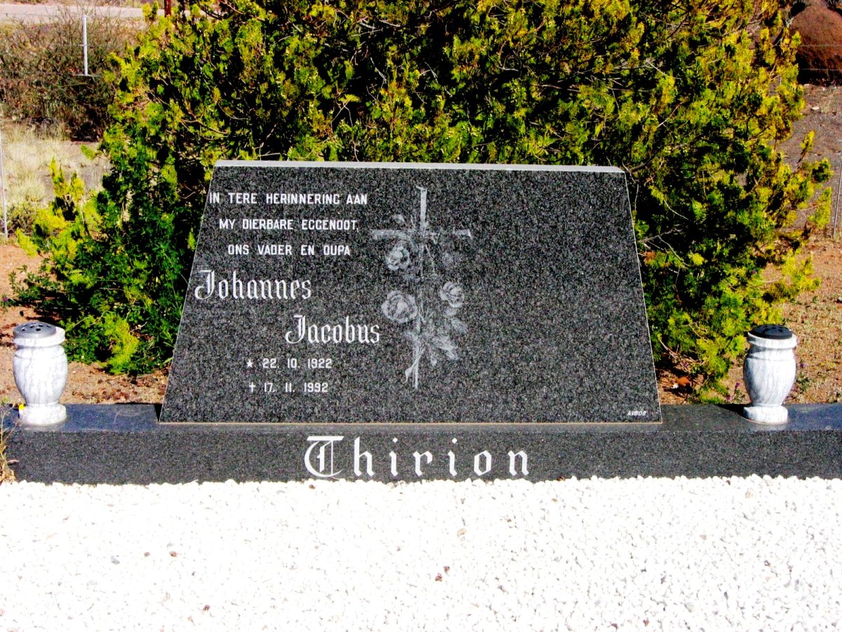 THIRION Johannes Jacobus 1922-1992