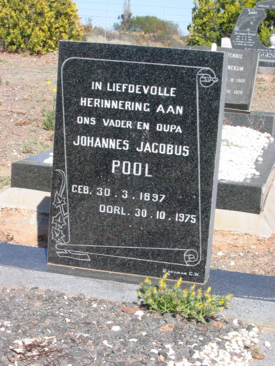 POOL Johannes Jacobus 1897-1975
