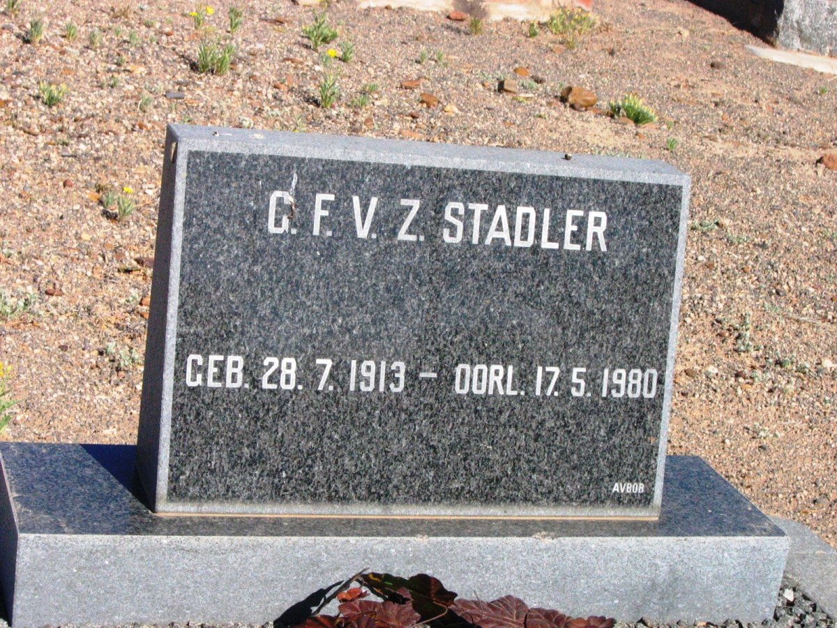 STADLER G.F.V.Z 1913-1980