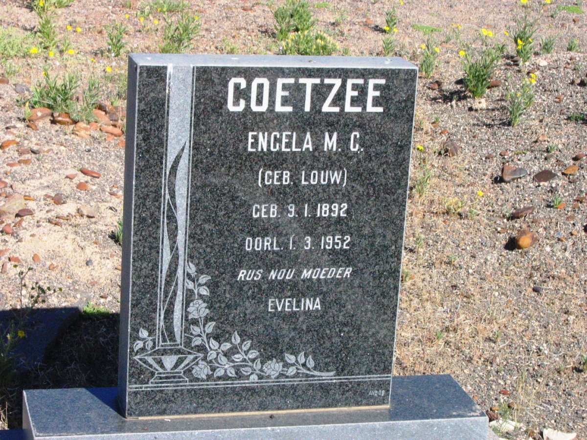 COETZEE Engela M.C. nee LOUW 1892-1952