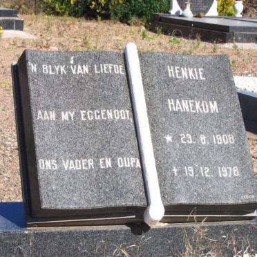HANEKOM Henkie 1908-1978