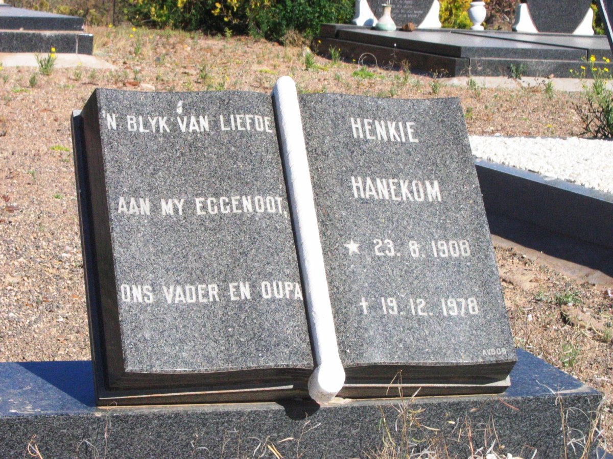 HANEKOM Henkie 1908-1978