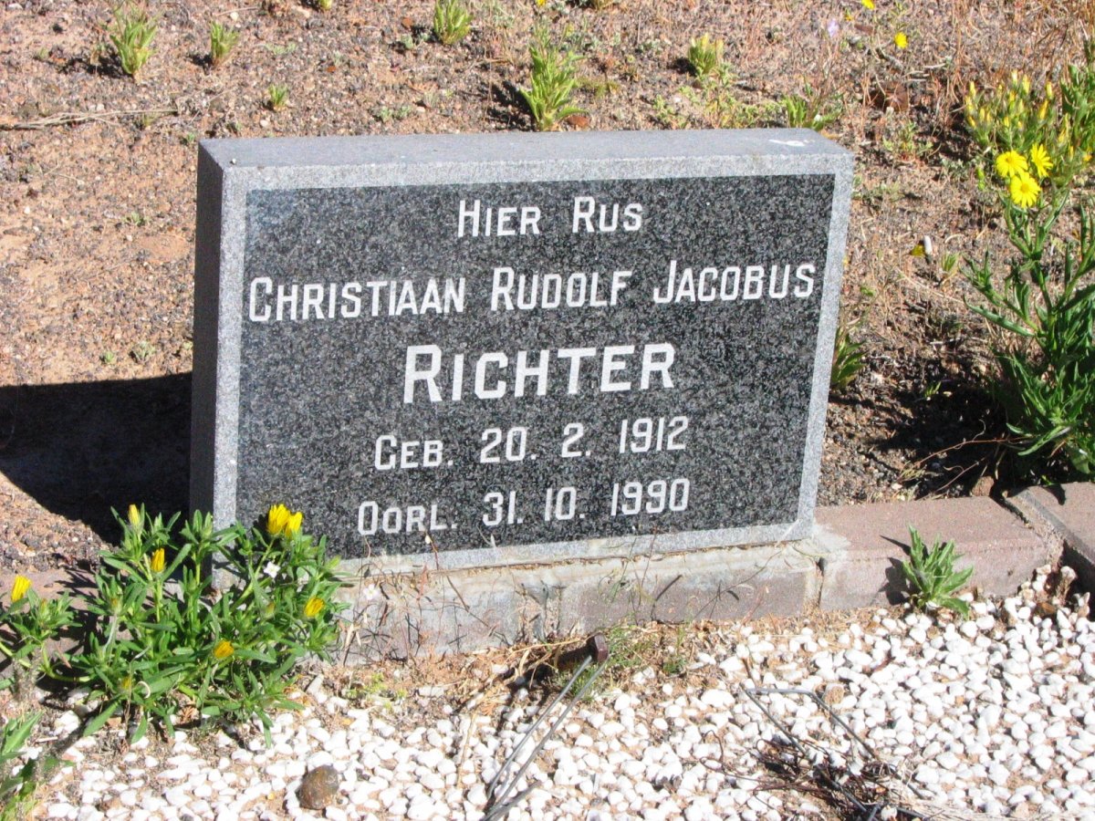 RICHTER Christiaan Rudolf Jacobus 1912-1990