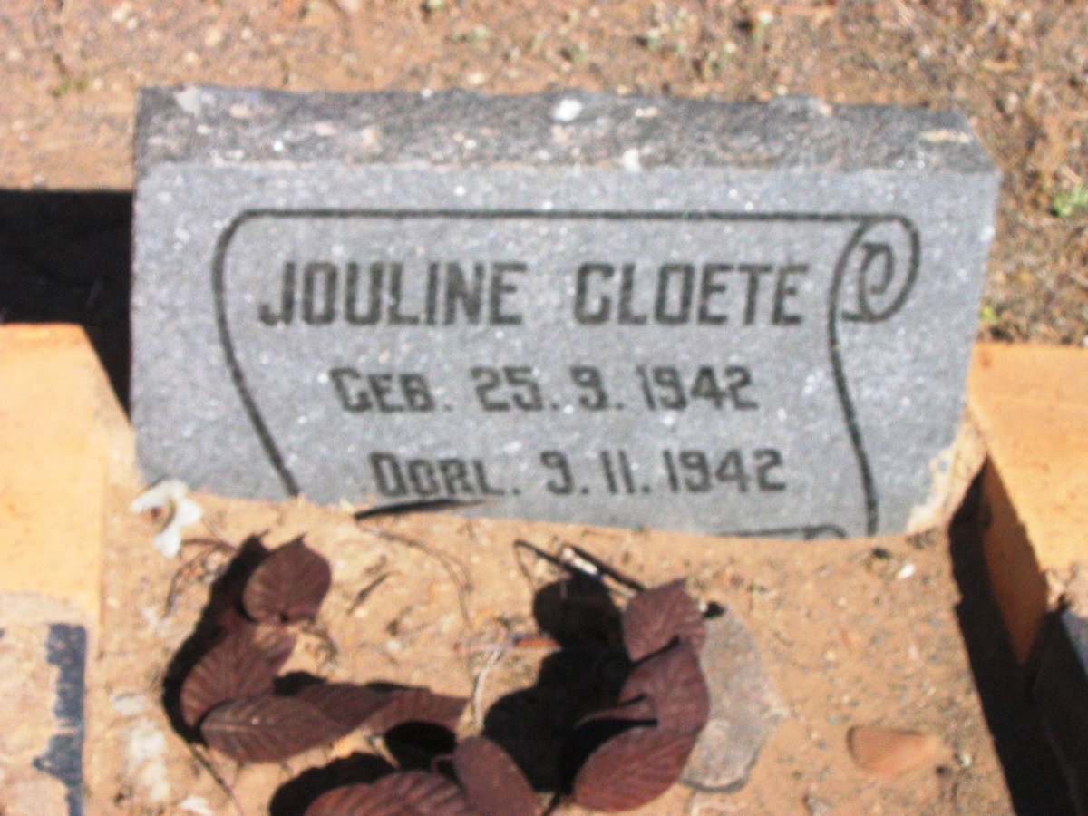 CLOETE Jouline 1942-1942