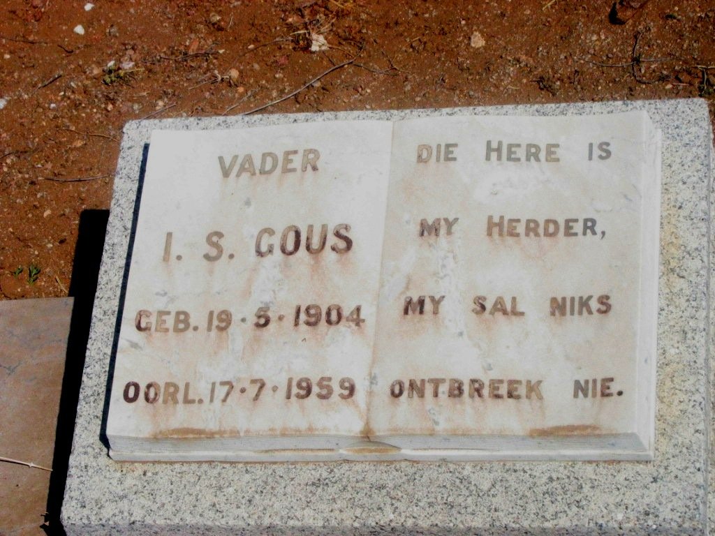 GOUS I.S. 1904-1959