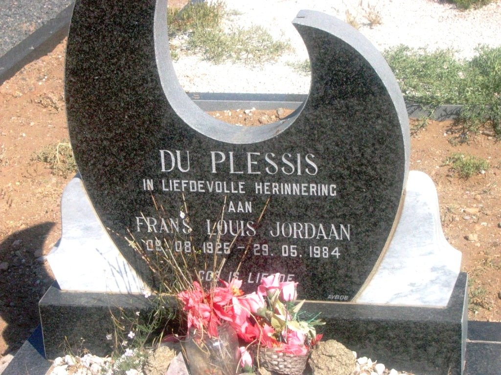 PLESSIS Frans Louis Jordaan, du 1925-1984