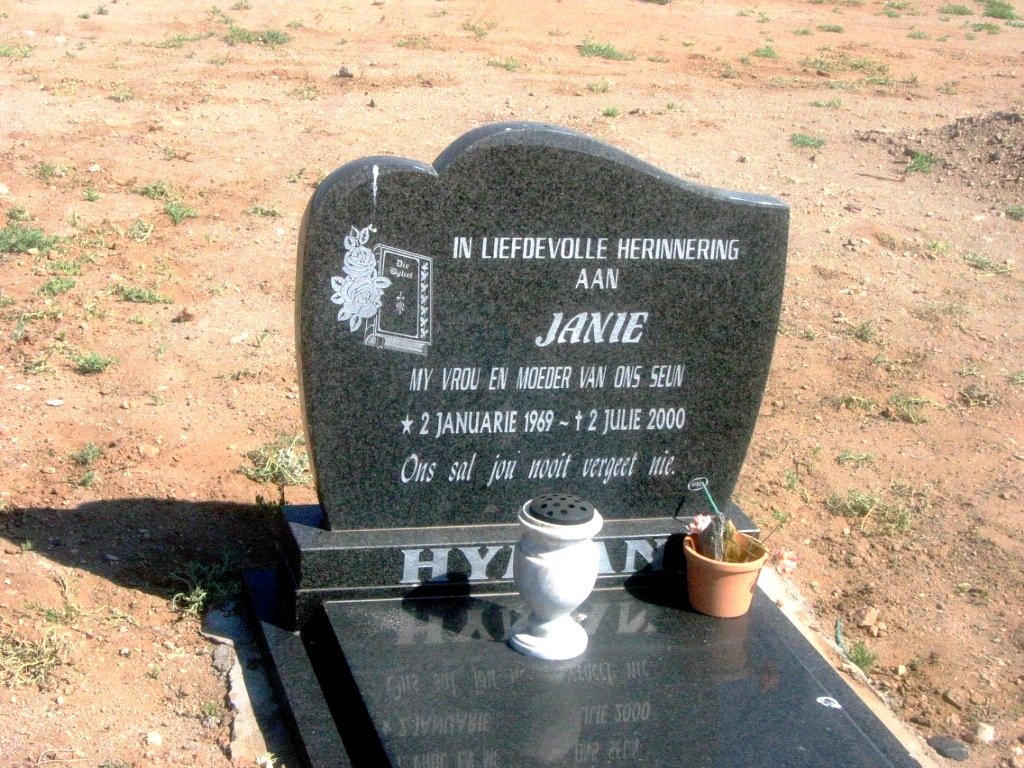 HYMAN Janie 1969-2000