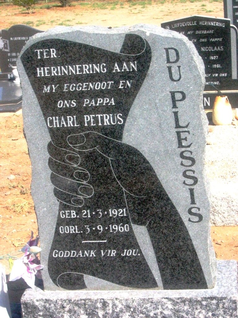 PLESSIS Charl Petrus, du 1921-1960