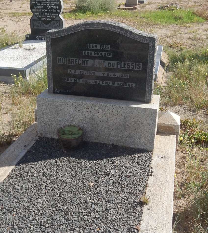 PLESSIS Huibrecht J.W., du 1878-1959